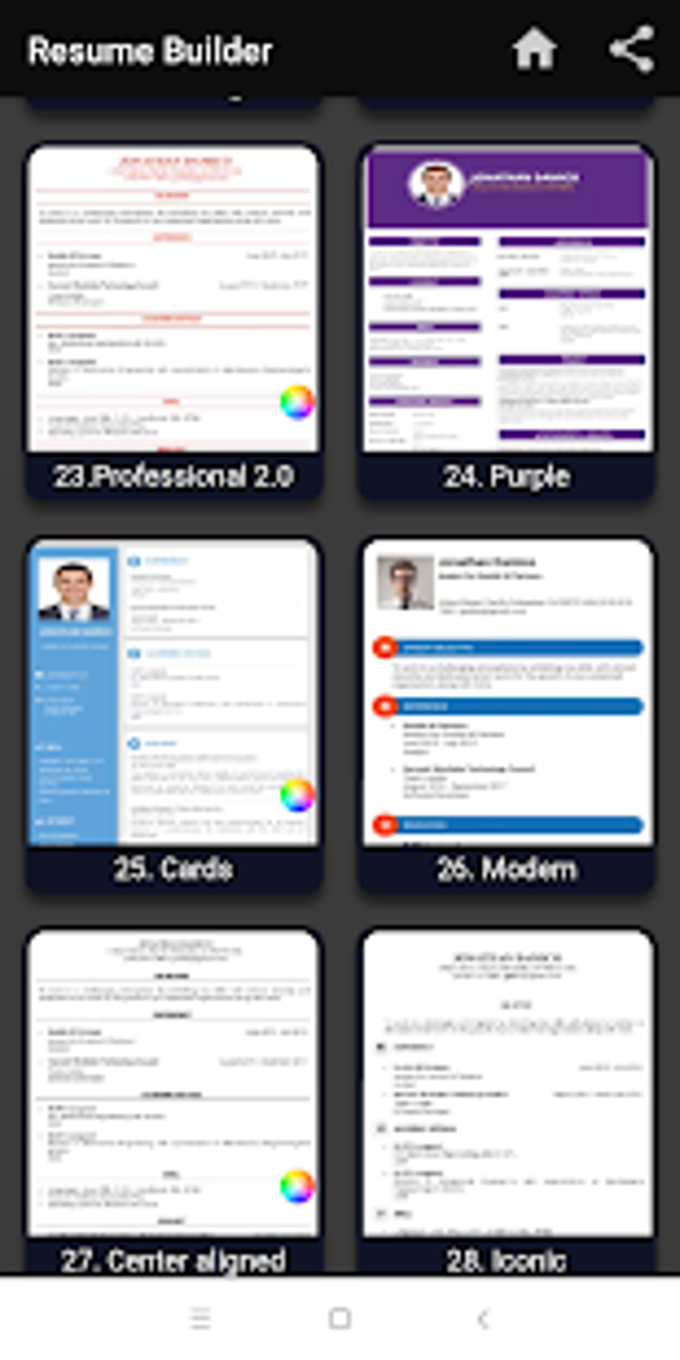 Curriculum vitae App CV Builder Resume CV Maker