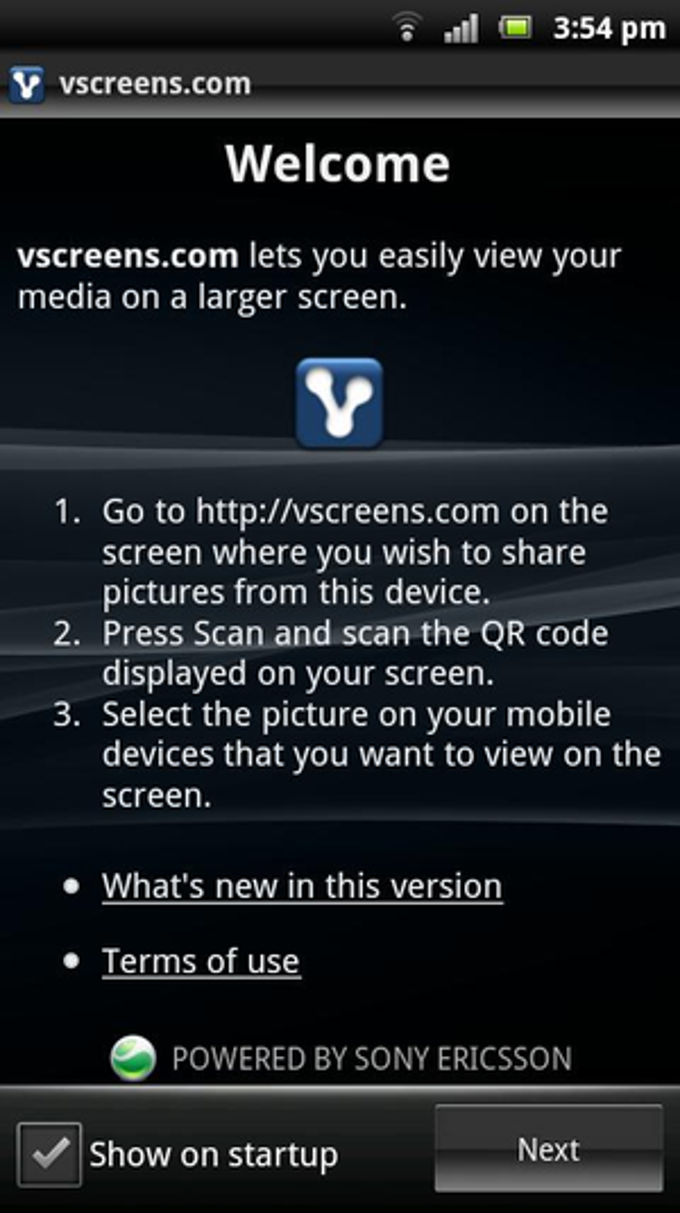 vscreens photo sharing