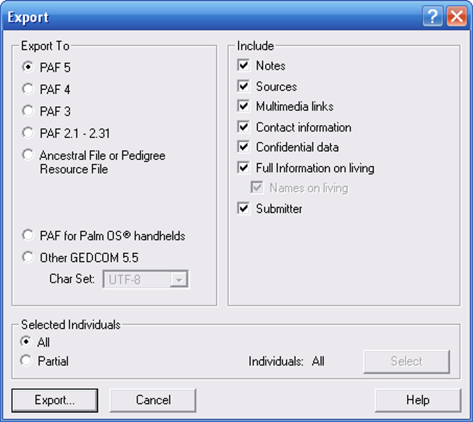 Personal Ancestral File Personal Ancestral File