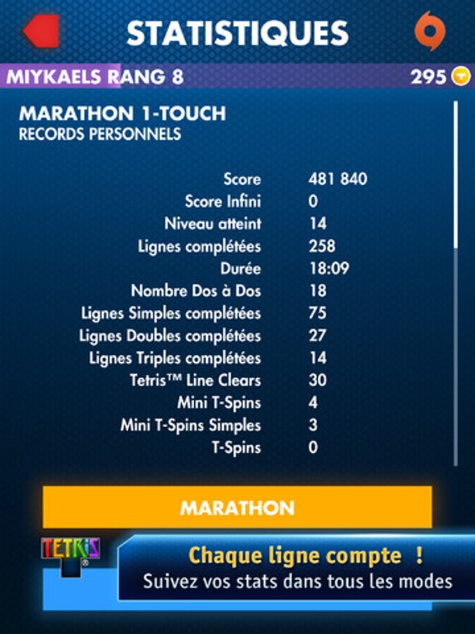 Tetris sur iPad Tetris sur iPad