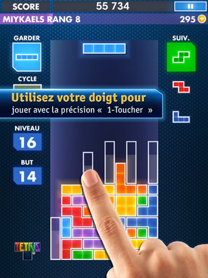 Tetris sur iPad Tetris sur iPad