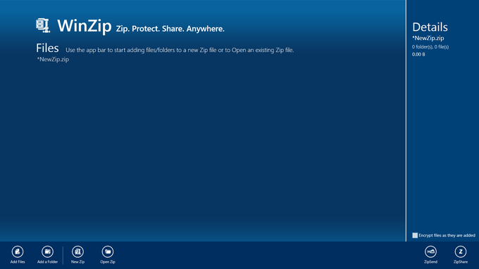 WinZip for Windows 10 WinZip for Windows 10