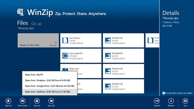 WinZip para Windows 10 WinZip para Windows 10