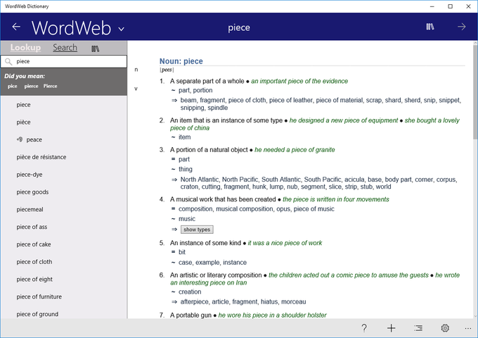 WordWeb Dictionary WordWeb Dictionary