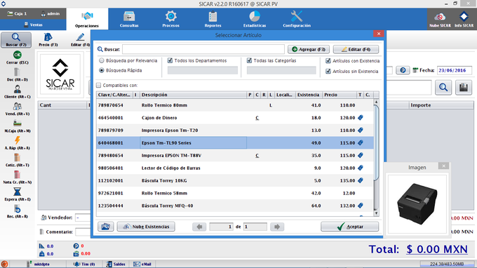 SICAR Punto de Venta