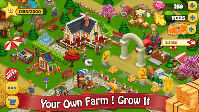 Farm Day Village Farming: Offline Games