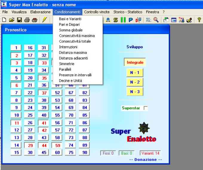 Numeri Probabili Da Giocare Al Superenalotto