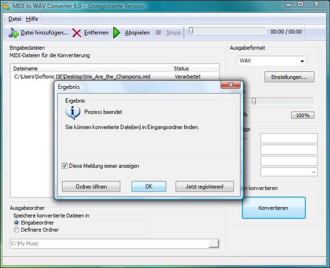 MIDI to WAV Converter MIDI to WAV Converter
