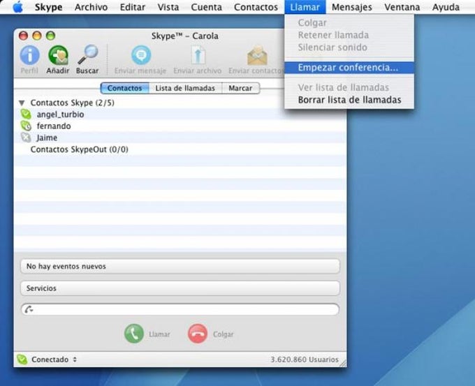 Localización española de Skype