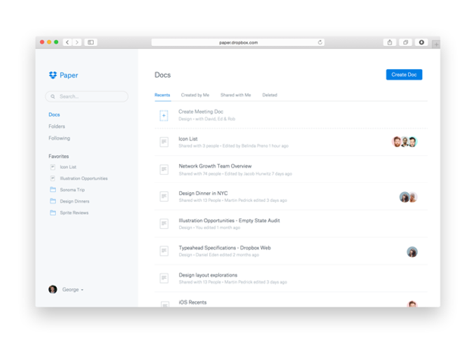 Dropbox Paper Dropbox Paper