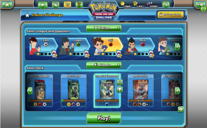 Play the Pokémon TCG Online on Android Tablets 