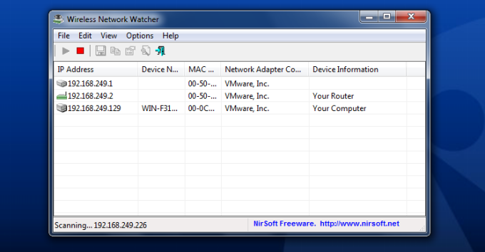 Wireless Network Watcher - Descargar