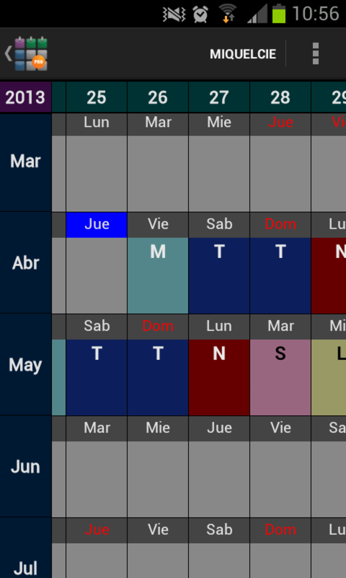 SaTurnos Pro Calendario para Android - Descargar