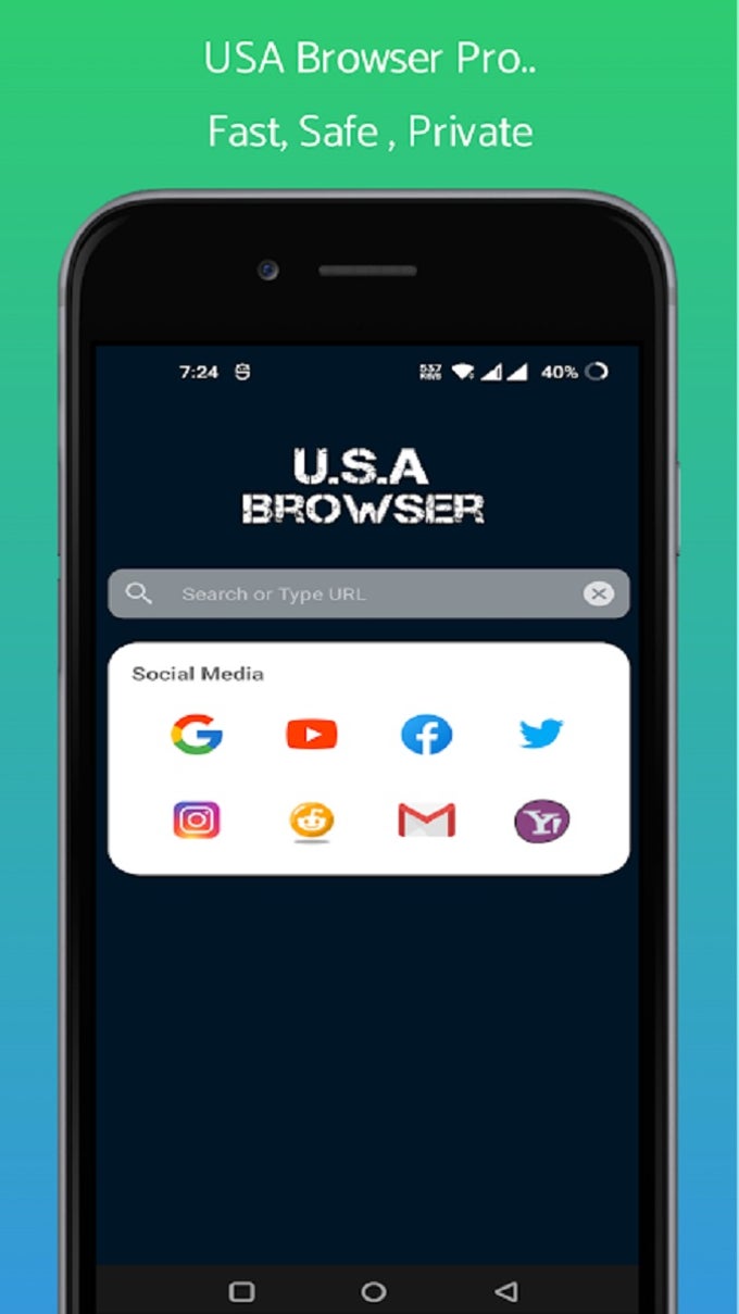 Usa Browser Pro APK для Android — Скачать