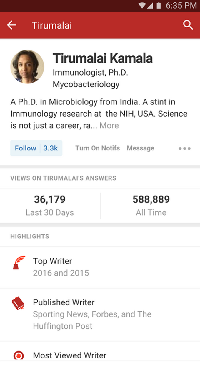 quora screenshot