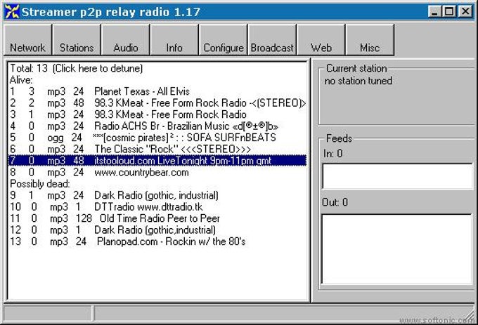 Streamer p2p relay radio Streamer p2p relay radio