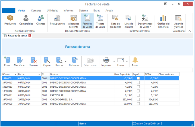 ZGestión Facturación Cloud