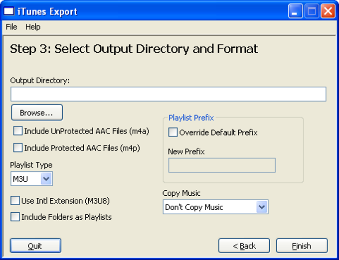 iTunes Export iTunes Export