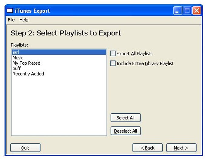 export for itunes 10.7.5