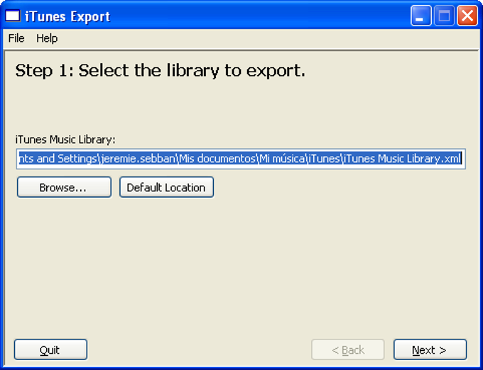 iTunes Export iTunes Export
