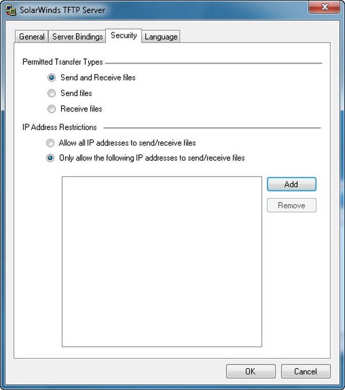 solarwinds tftp client