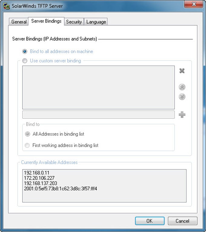 SolarWinds TFTP Server SolarWinds TFTP Server
