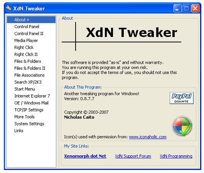 XdN Tweaker! XdN Tweaker!