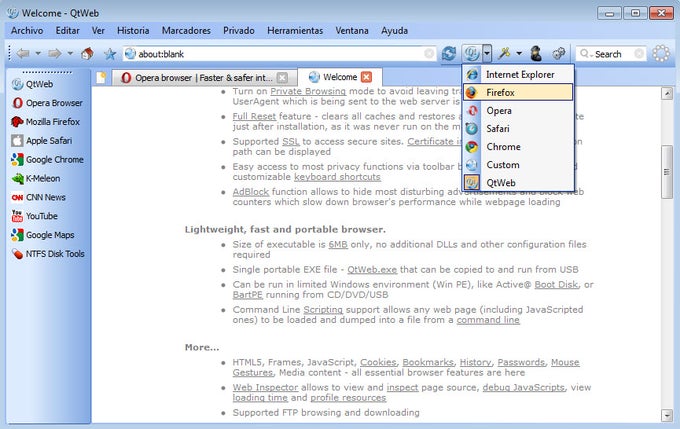 QtWeb Internet Browser QtWeb Internet Browser