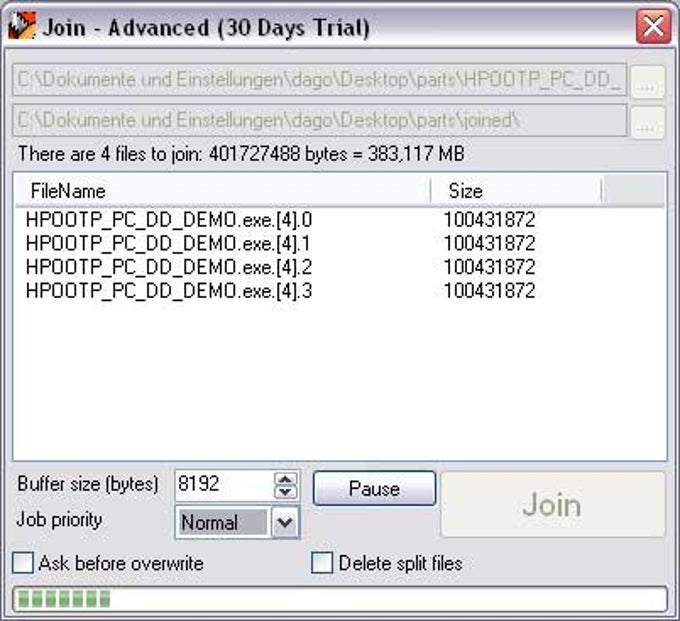 Jockersoft SplitFile Jockersoft SplitFile