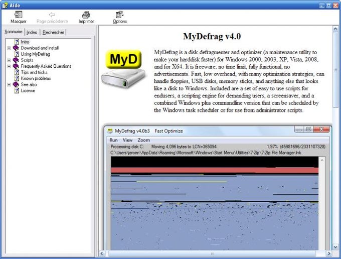 MyDefrag (Ex JkDefrag) MyDefrag (Ex JkDefrag)