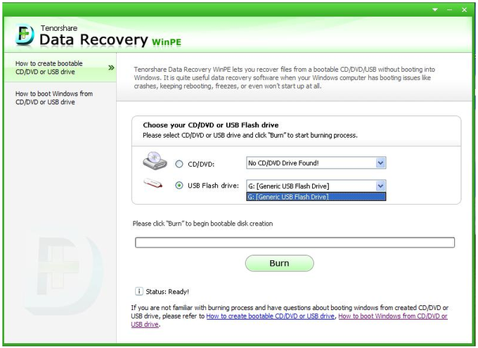 Tenorshare Data Recovery WinPE Tenorshare Data Recovery WinPE