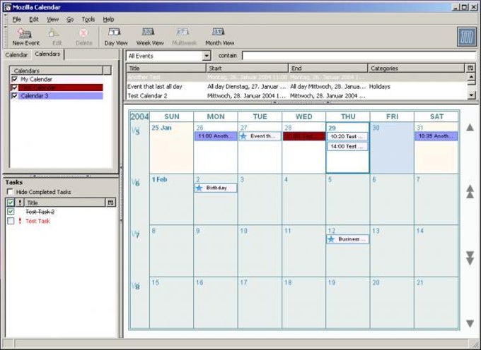 Calendar for Mozilla Firefox - Download