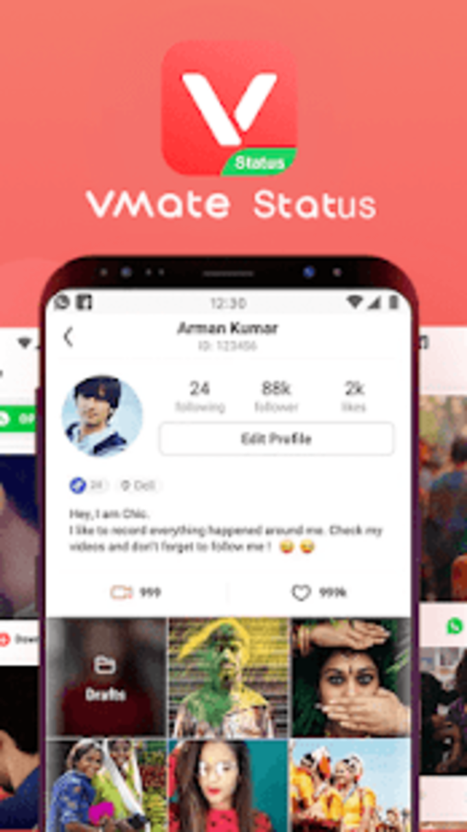 Vmate Status Video Status Status Downloader Apk For Android Download