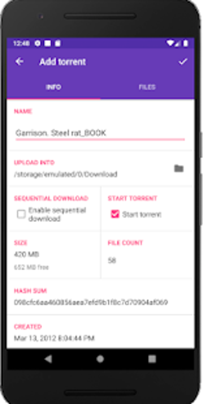 InspireTorrent Simple and Fast Torrent Client APK для Android — Скачать