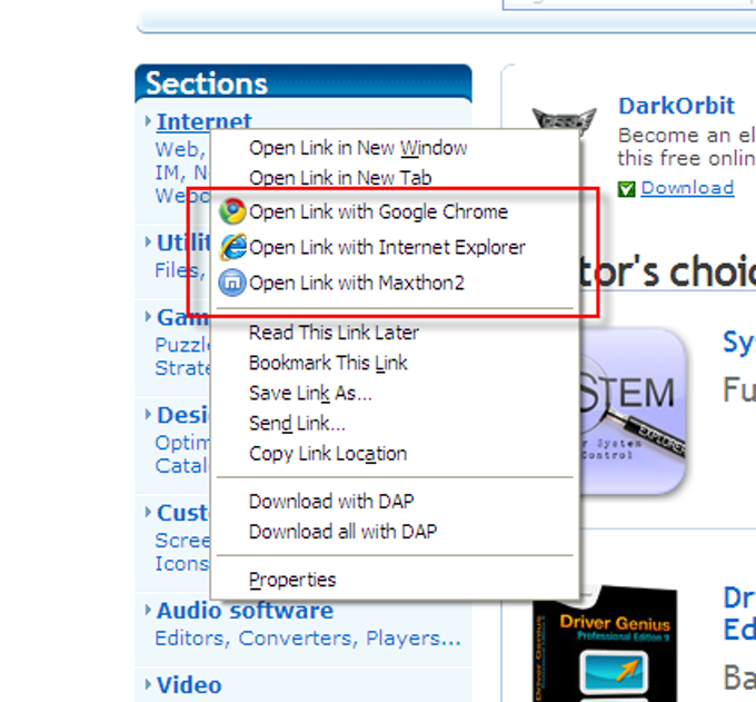 Open With Open With