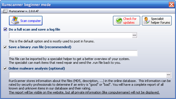 RunScanner RunScanner