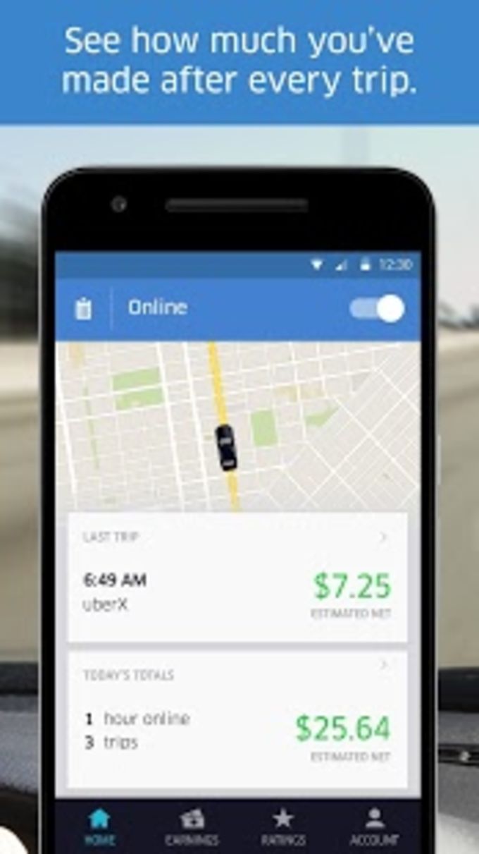 uber driver screenshot