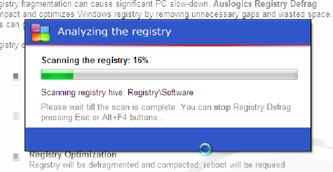 Auslogics Registry Defrag Download