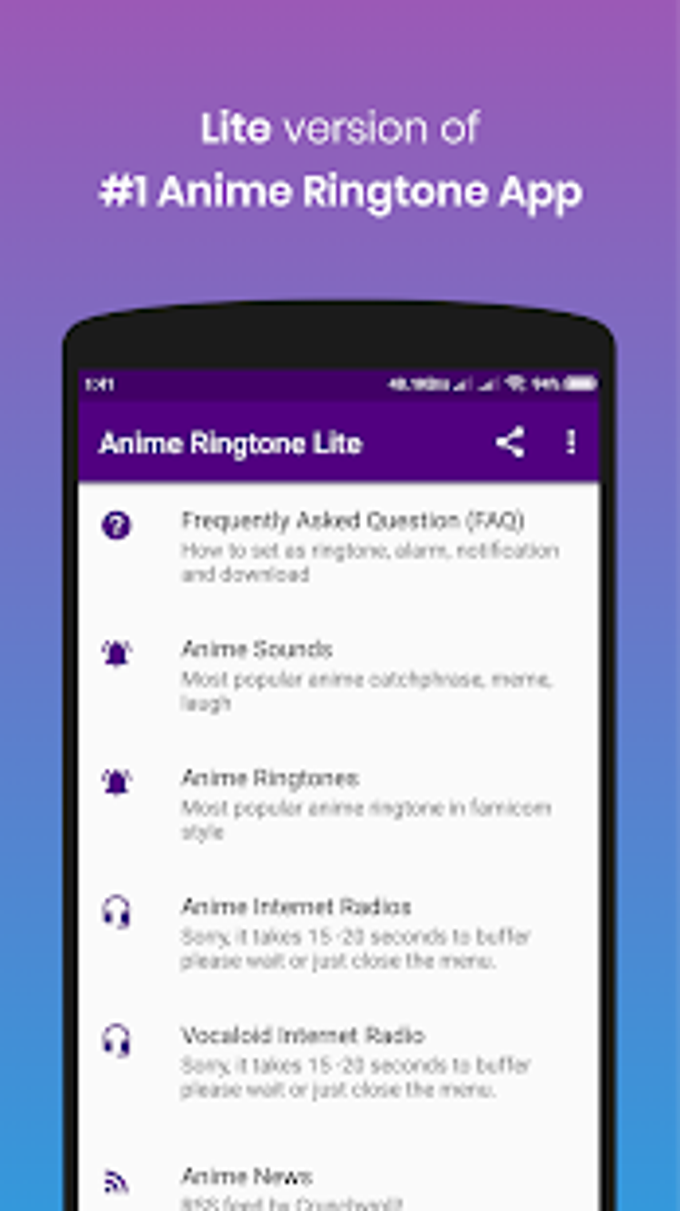 Anime Ringtone Lite APK na Android - Download