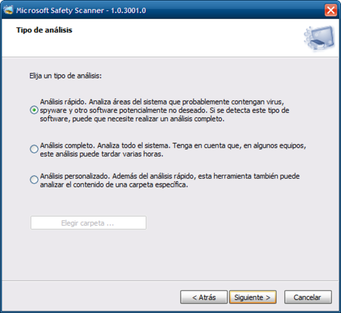 download the new version Microsoft Safety Scanner 1.391.3144