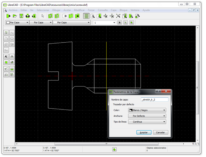 librecad model wall framing