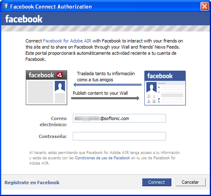 Facebook Desktop for AIR Facebook Desktop for AIR