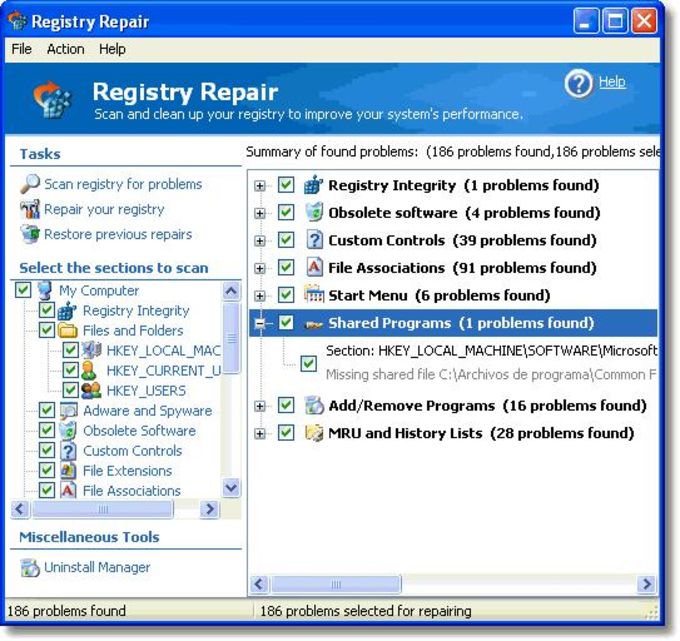 registry repair tool windows 10 free