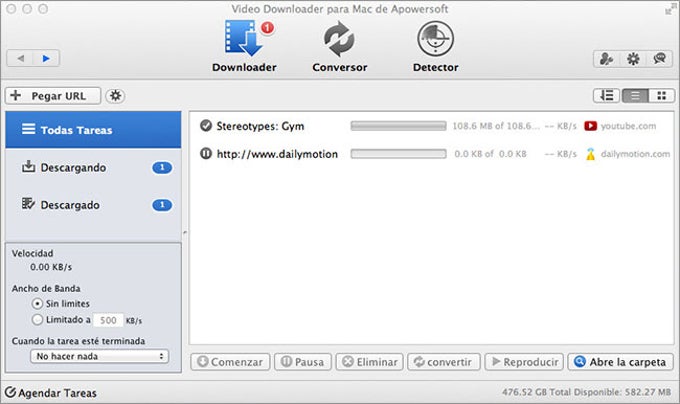 Video Downloader para Mac de Apowersoft Video Downloader para Mac de Apowersoft