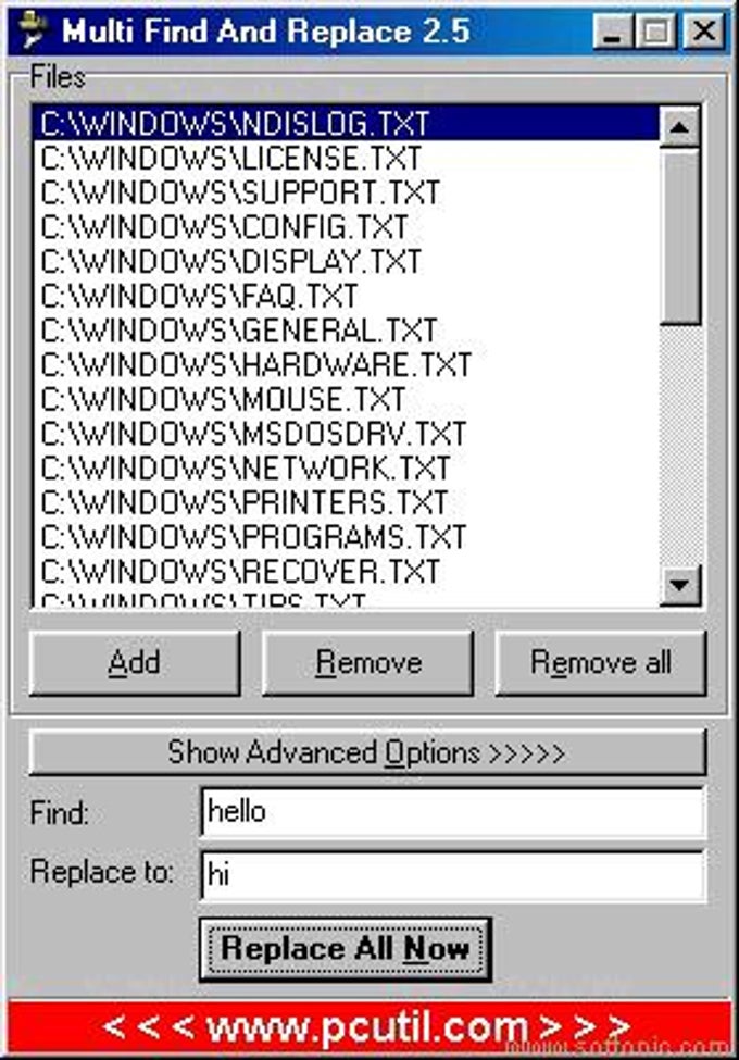 Multi Find And Replace - Descargar