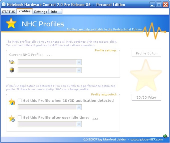 Notebook Hardware Control Notebook Hardware Control