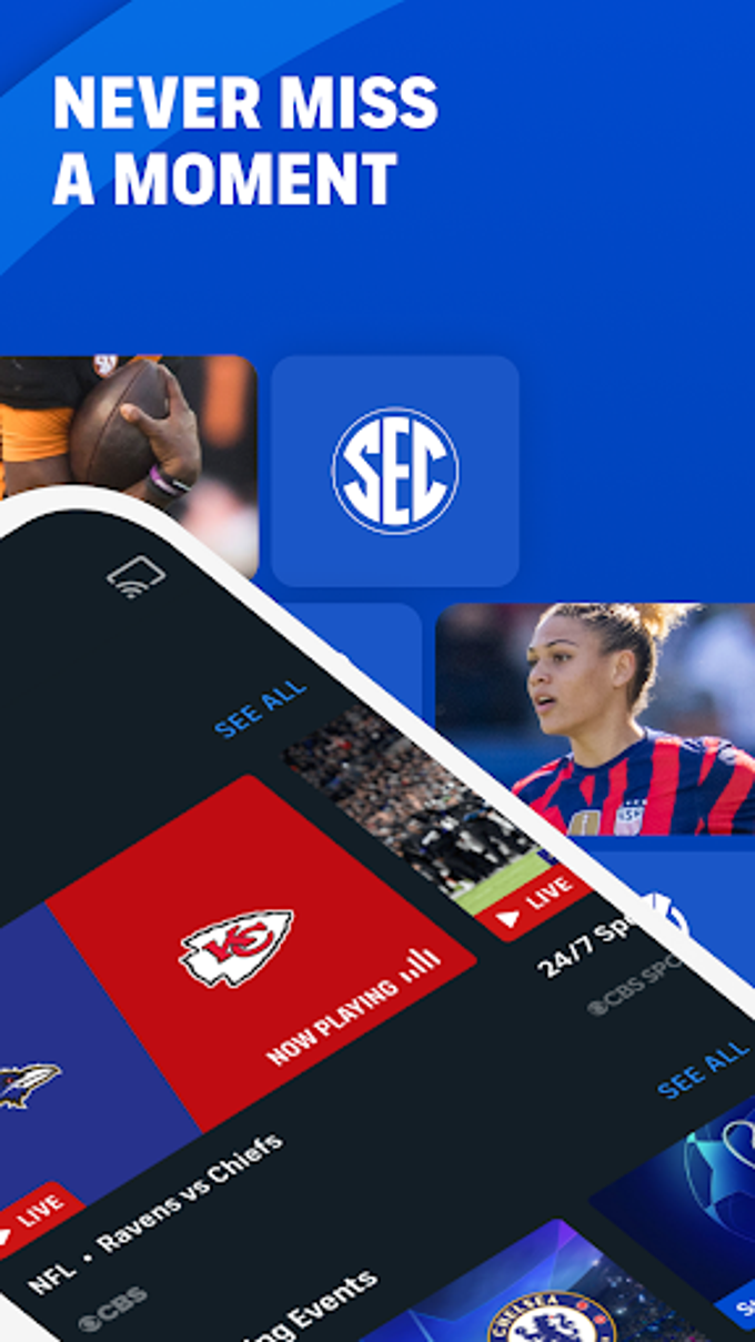 How to watch deals cbs football on phone