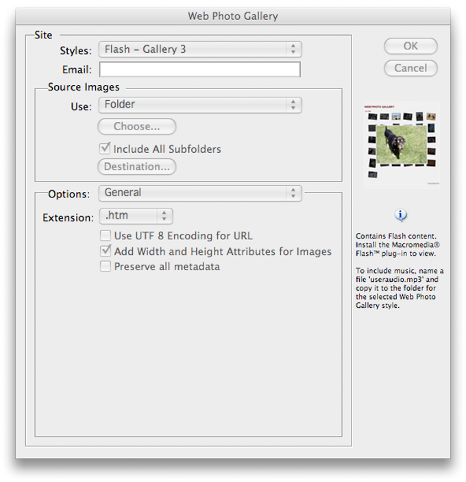 Adobe Photoshop CS2 Flash Web Photo Gallery templates Adobe Photoshop CS2 Flash Web Photo Gallery templates