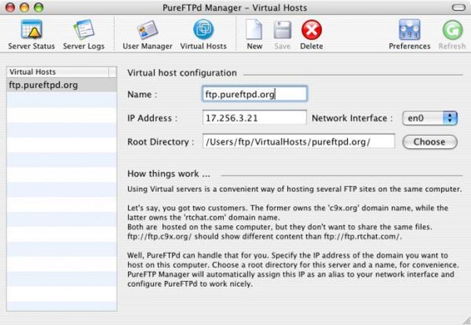 PureFTPd Manager PureFTPd Manager