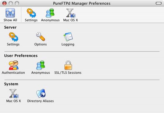 PureFTPd Manager PureFTPd Manager